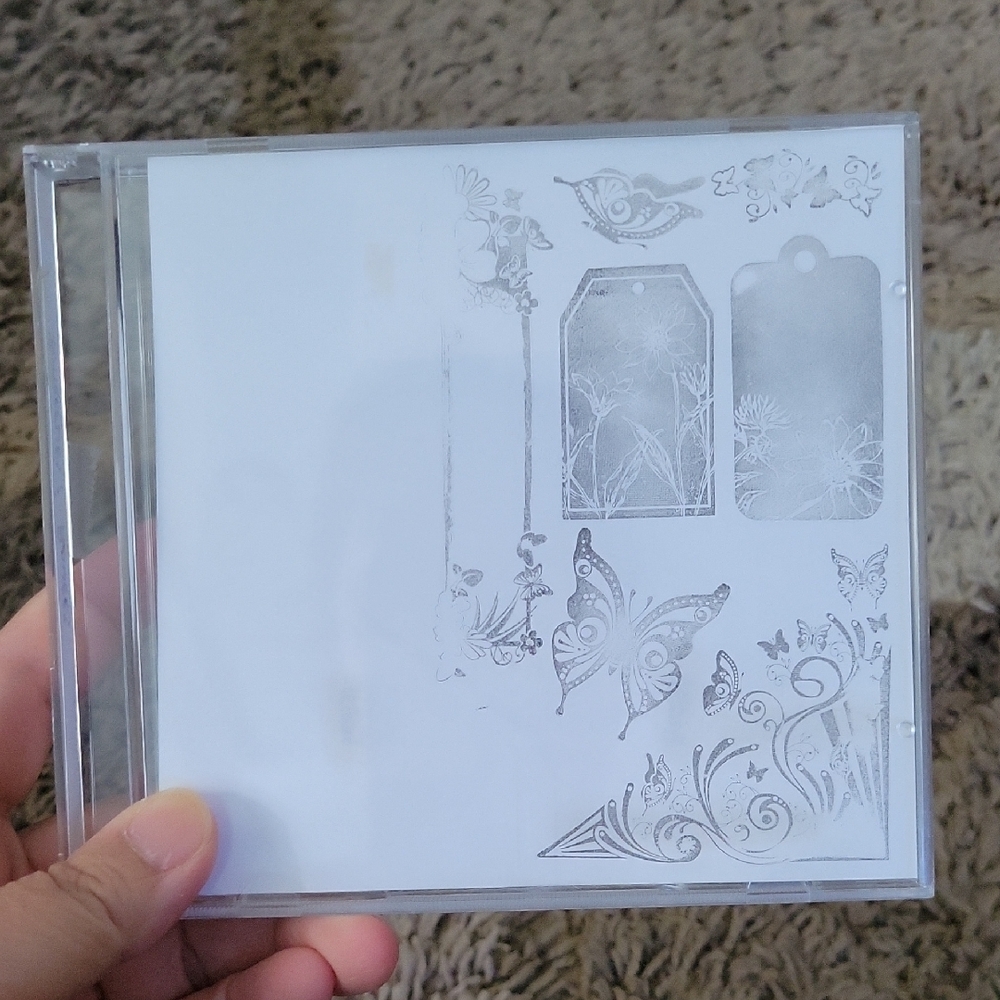 Butterfly Design Clear Stamps